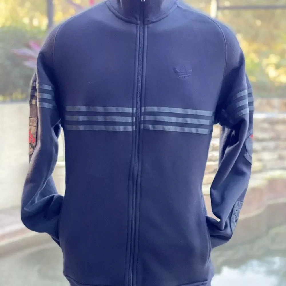 ADIDAS MEN'S 4-E QUILTED TT FULL‎ ZIP JACKET (SMALL)